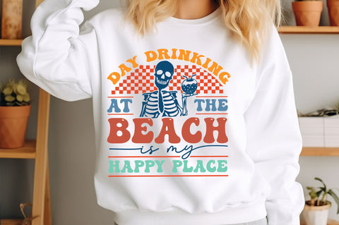 Day Drinking at the beach is my happy place SVG Design SVG Regulrcrative 