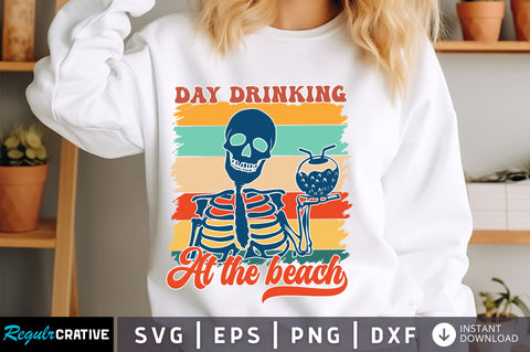 Day Drinking at the beach svg Design SVG Regulrcrative 