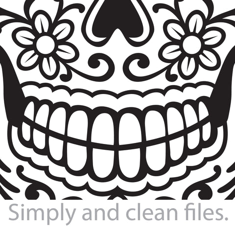Day of Dead Skull SVG TribaliumArtSF 