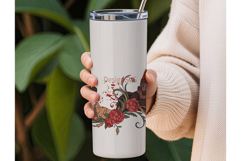 Day of the Dead Rodeo Tumbler Wrap Sublimation DesignSVG 