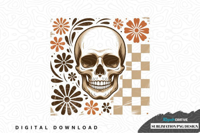 Day of the dead skull sublimation png design Sublimation Regulrcrative 