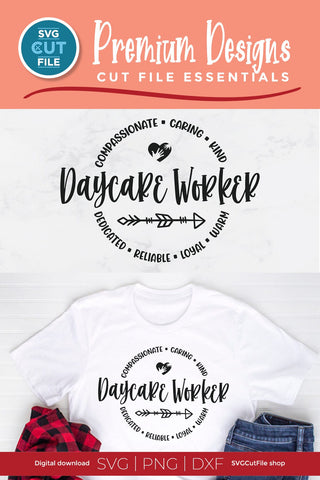 Daycare worker svg, daycare provider svg, early childhood svg unisex SVG SVG Cut File 