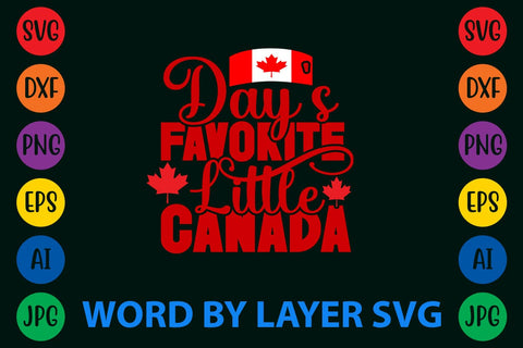 Day’s Favorite Little Canada svg design SVG Rafiqul20606 