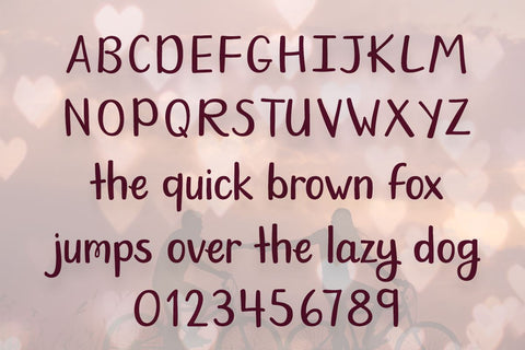 Days of Love Font Misti's Fonts 