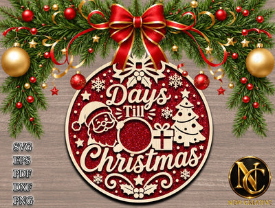 Days Till Christmas SVG Ornament SVG designartist 