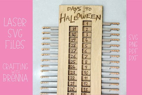 Days to Halloween Laser SVG File SVG Crafting With Brenna 