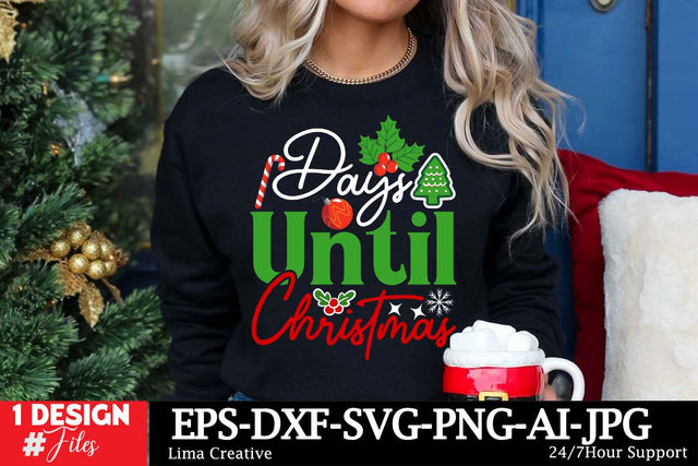 Days Until Christmas SVG Cut File SVG Insomnia Std 