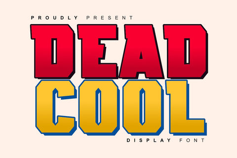 Dead Cool - Display Font Font Masyafi Studio 