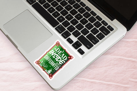 Dead inside but caffeinated Stickers Design Sublimation Regulrcrative 