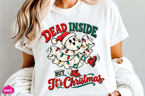Dead Inside But It's Christmas Sublimation PNG Sublimation DesignPlante 503 