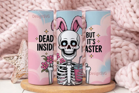 Dead Inside Easter Tumbler Wrap Sublimation DesignSVG 