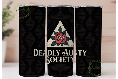 Deadly Aunty Society 20oz Tumbler Wrap Sublimation PixelChick 