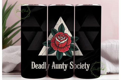 Deadly Aunty Society 20oz Tumbler Wrap Sublimation PixelChick 