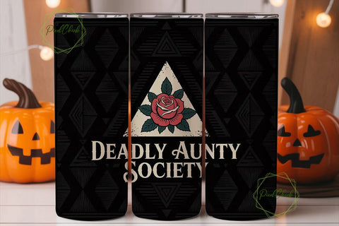 Deadly Aunty Society 20oz Tumbler Wrap Sublimation PixelChick 