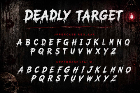 Deadly Target Font Prasetya Letter 