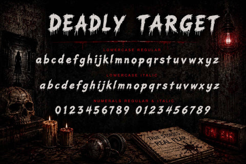 Deadly Target Font Prasetya Letter 