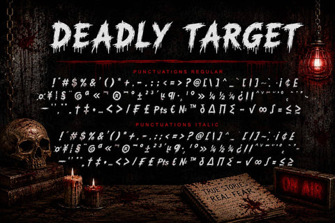 Deadly Target Font Prasetya Letter 