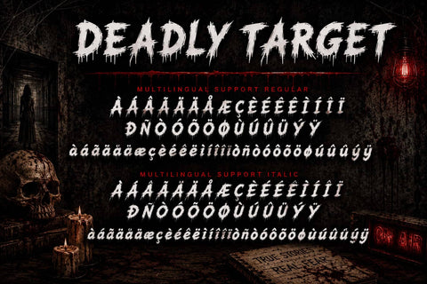 Deadly Target Font Prasetya Letter 
