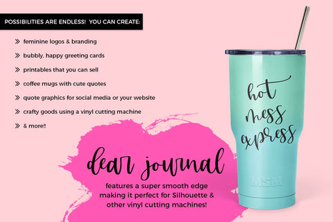 Dear Journal Calligraphy Font Font Beck McCormick 