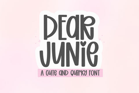 Dear Junie - Cute Handwritten Font Font KA Designs 