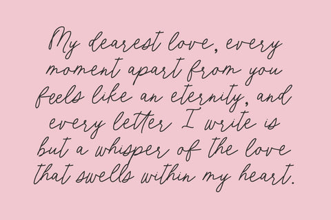 Dear Rosalind Script Font Beck McCormick 