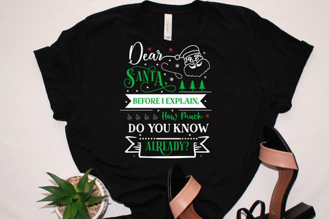 Dear Santa, Before I Explain, How Much Do You Know Already? SVG Design, Christian Round Ornaments, Christmas SVG Design, Christmas SVG Design, SVGs,Quotes and Sayings,Food & Drink,On Sale, Print & Cut SVG DesignPlante 503 