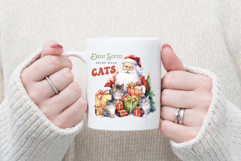 Dear Santa Bring More Cats Sublimation Sublimation CraftLabSVG 
