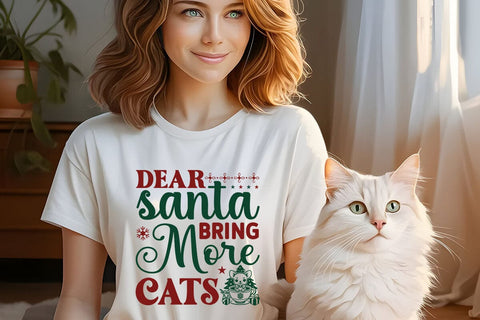 Dear santa bring more cats SVG Angelina750 