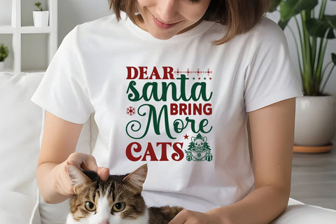 Dear santa bring more cats SVG Angelina750 