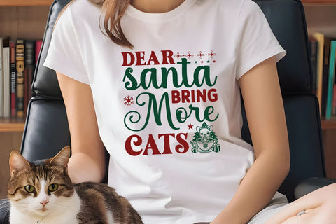 Dear santa bring more cats SVG Angelina750 
