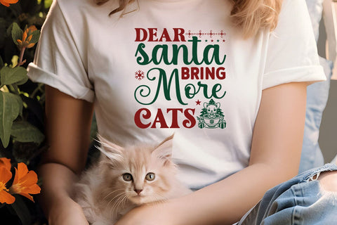 Dear santa bring more cats SVG Angelina750 