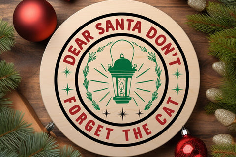Dear Santa dont forget the cat SVG Angelina750 