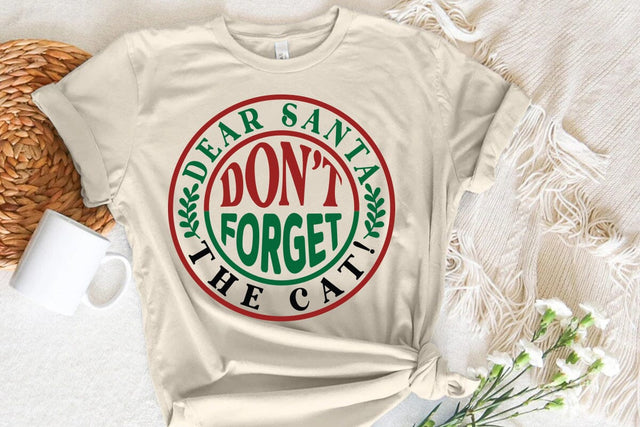 Dear Santa dont forget the cat SVG Angelina750 