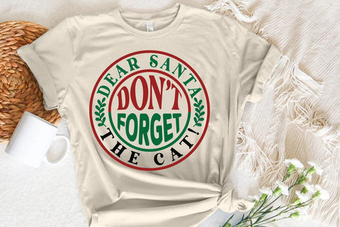 Dear Santa dont forget the cat SVG Angelina750 