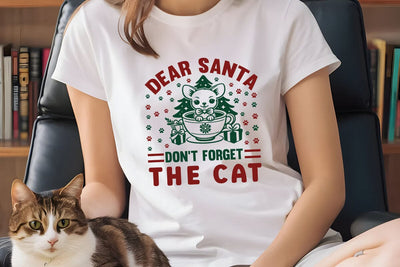 Dear santa dont forget the cat SVG Angelina750 