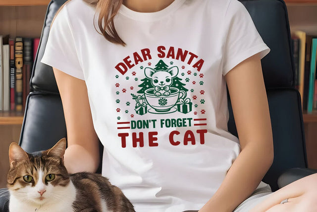 Dear santa dont forget the cat SVG Angelina750 