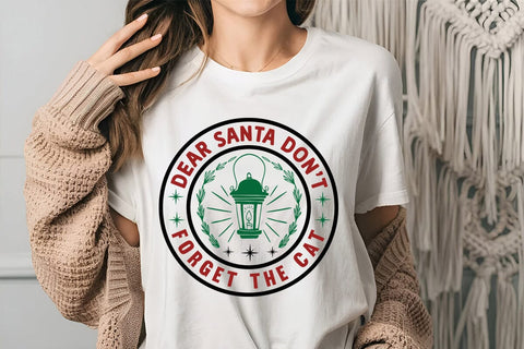 Dear Santa dont forget the cat SVG Angelina750 
