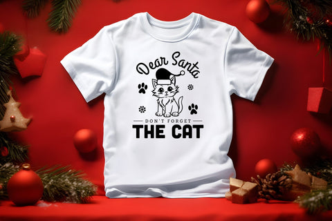 Dear Santa Don't Forget the Cat SVG SVG CraftLabSVG 