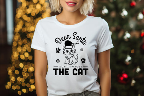 Dear Santa Don't Forget the Cat SVG SVG CraftLabSVG 