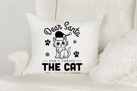 Dear Santa Don't Forget the Cat SVG SVG CraftLabSVG 