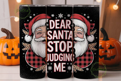 Dear Santa Funny Christmas 20oz Tumbler Sublimation PixelChick 