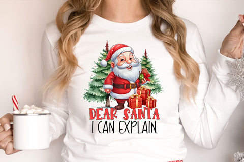 Dear santa i can explain png design Sublimation Regulrcrative 