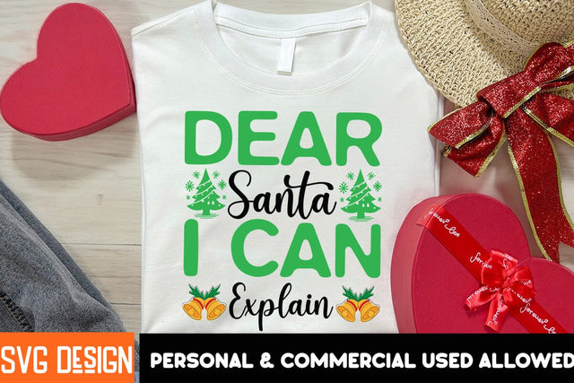 Dear Santa I Can Explain SVG Cut File,Christmas SVG Cut File, Christmas Sublimation Design PNG, Christmas Sublimation ,Christmas Sublimation Bundle SVG BlackCatsMedia 