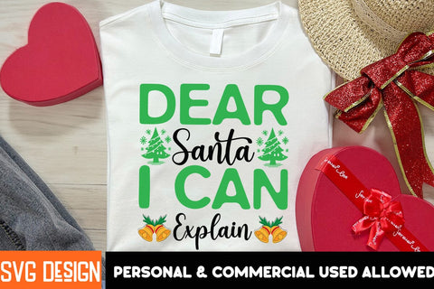Dear Santa I Can Explain SVG Cut File,Christmas SVG Cut File, Christmas Sublimation Design PNG, Christmas Sublimation ,Christmas Sublimation Bundle SVG BlackCatsMedia 