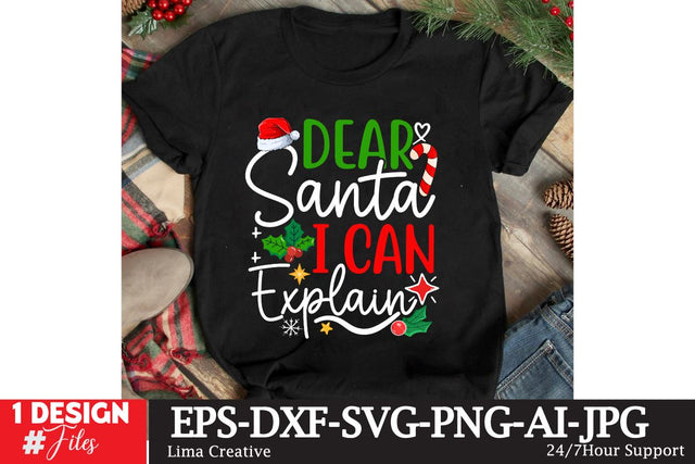 Dear Santa I Can Explain SVG Cut File,Christmas SVG Design,Christmas PNG,Christmas SUblimation,Christmas T-shirt DEsign,Christmas SVG Bundle SVG Insomnia Std 