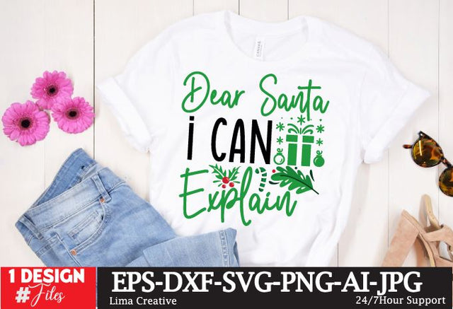 Dear Santa I Can Explain SVG Cut File,Merry Christmas SVG Cut File, Christmas SVG Cut File,Christmas SVG Bundle,Christmas Sublimation PNG ,Christmas Clipart SVG Insomnia Std 