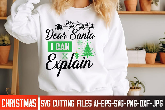 Dear Santa I Can Explain SVG Design, Christmas SVG ,Christmas SVG Design, Christmas SVG Bundle,Farmhouse Christmas SVG,Funny Christmas SVG Design SVG BlackCatsMedia 