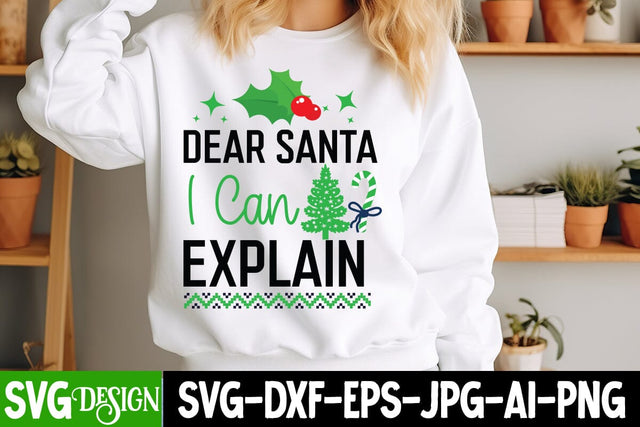 Dear Santa I Can Explain SVG Design, Christmas SVG Design,Christmas SVgs,Christmas Sublimation PNG,Merry Christmas SVG SVG BlackCatsMedia 