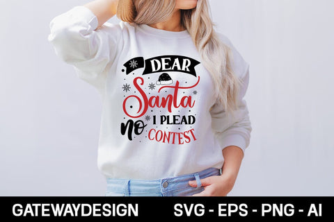 Dear Santa I Plead No Contest svg design SVG designmaster24 
