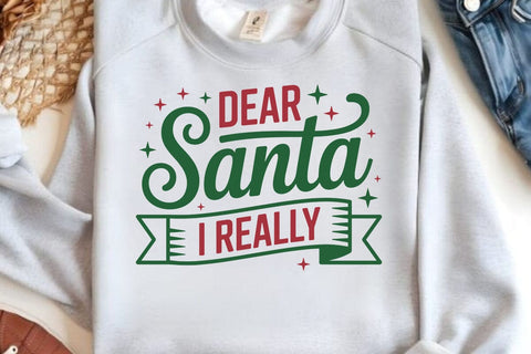 Dear Santa I Really SVG Angelina750 